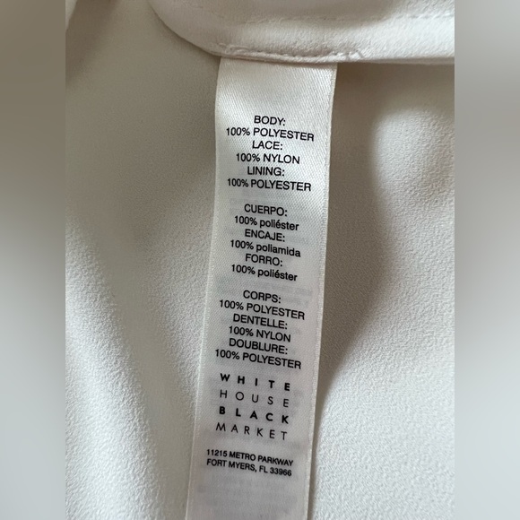 WHBM - Ecru Long Sleeve Tunic With Split Back - Picture 11 of 12